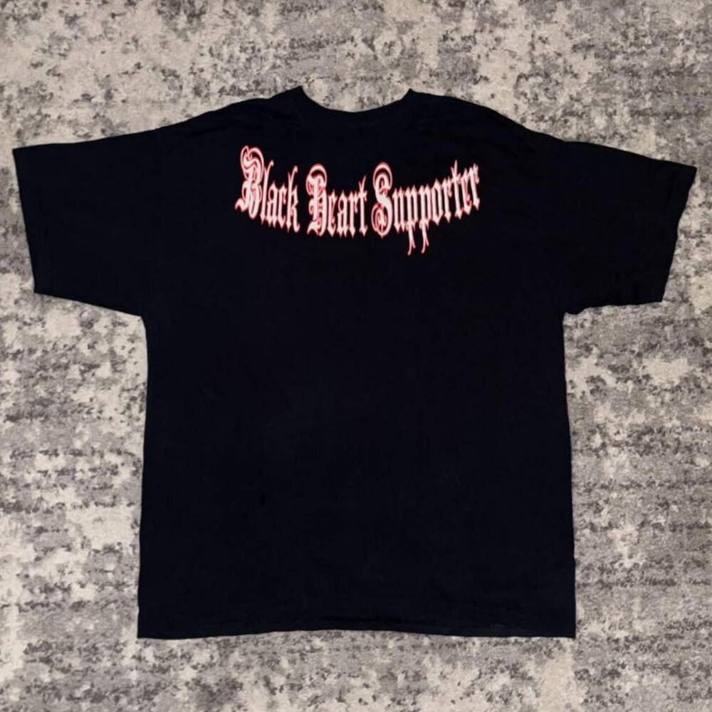 00s Black Heart Supporter Band Shirt